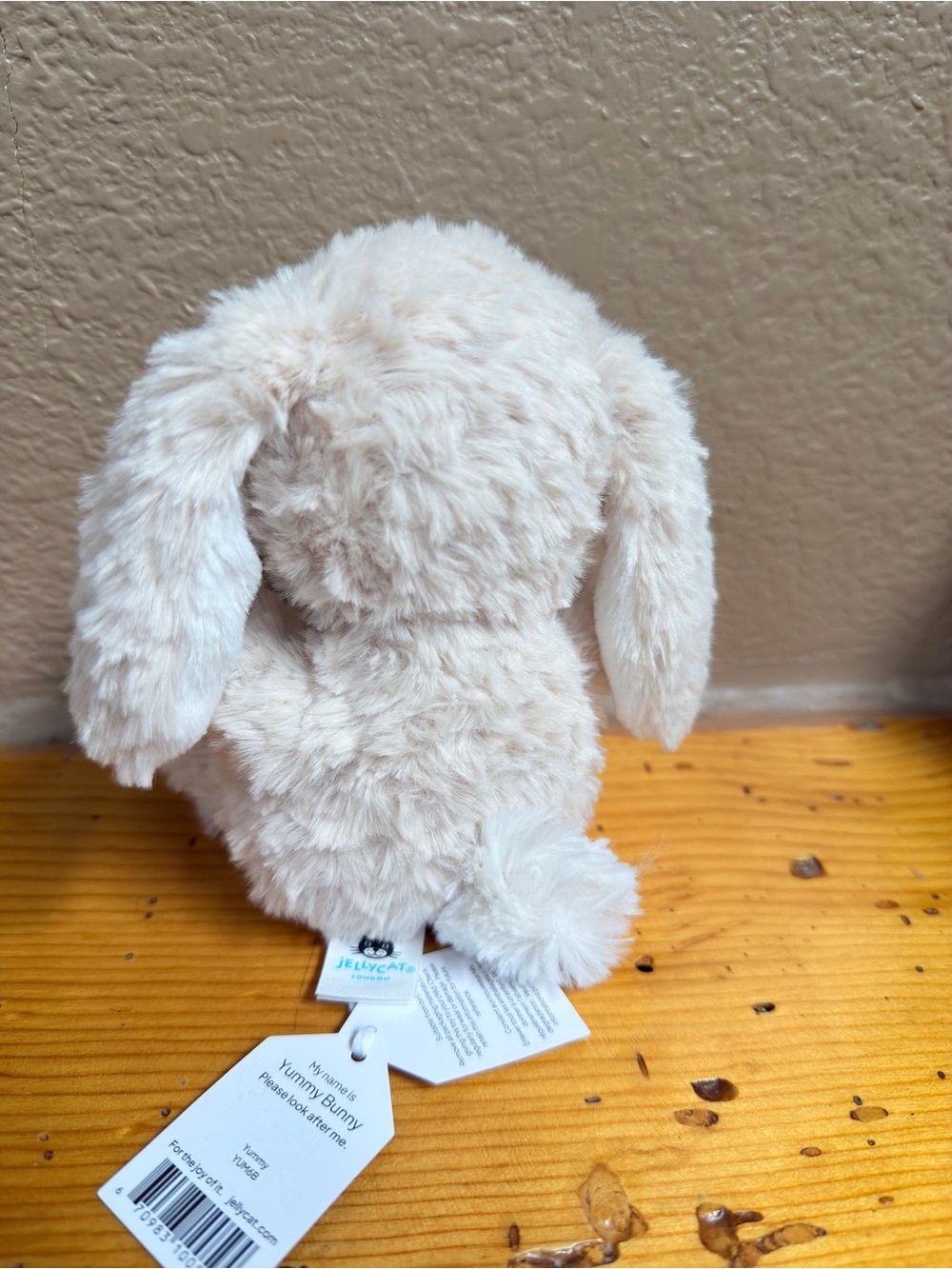 Jellycat Yummy Bunny Beige Cream Plush With Tags - Picture 4 of 5